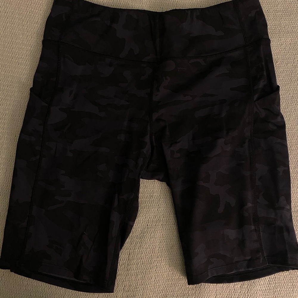 Black Camouflage Shorts
